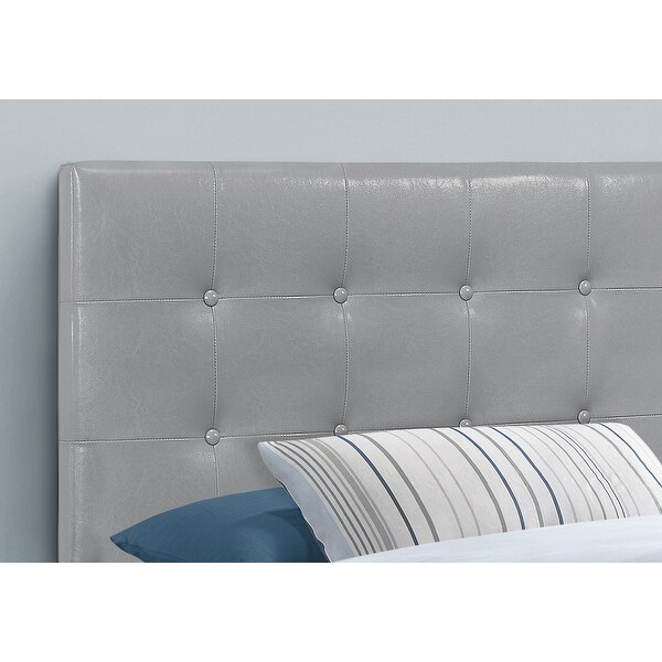 Bed， Headboard Only， Twin Size， Bedroom， Upholstered Pu Leather Look， Transitional - - 31784656