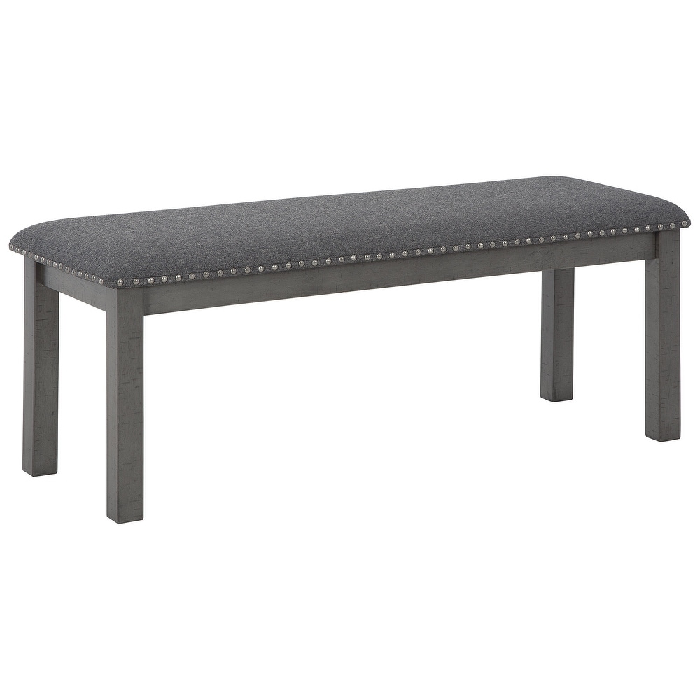 Ashley Furniture Myshanna Gray Upholstered Bench   49\