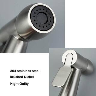 Nestfair Non- Electric Bidet Attachment in. Brushed Nickel SX-MS211N