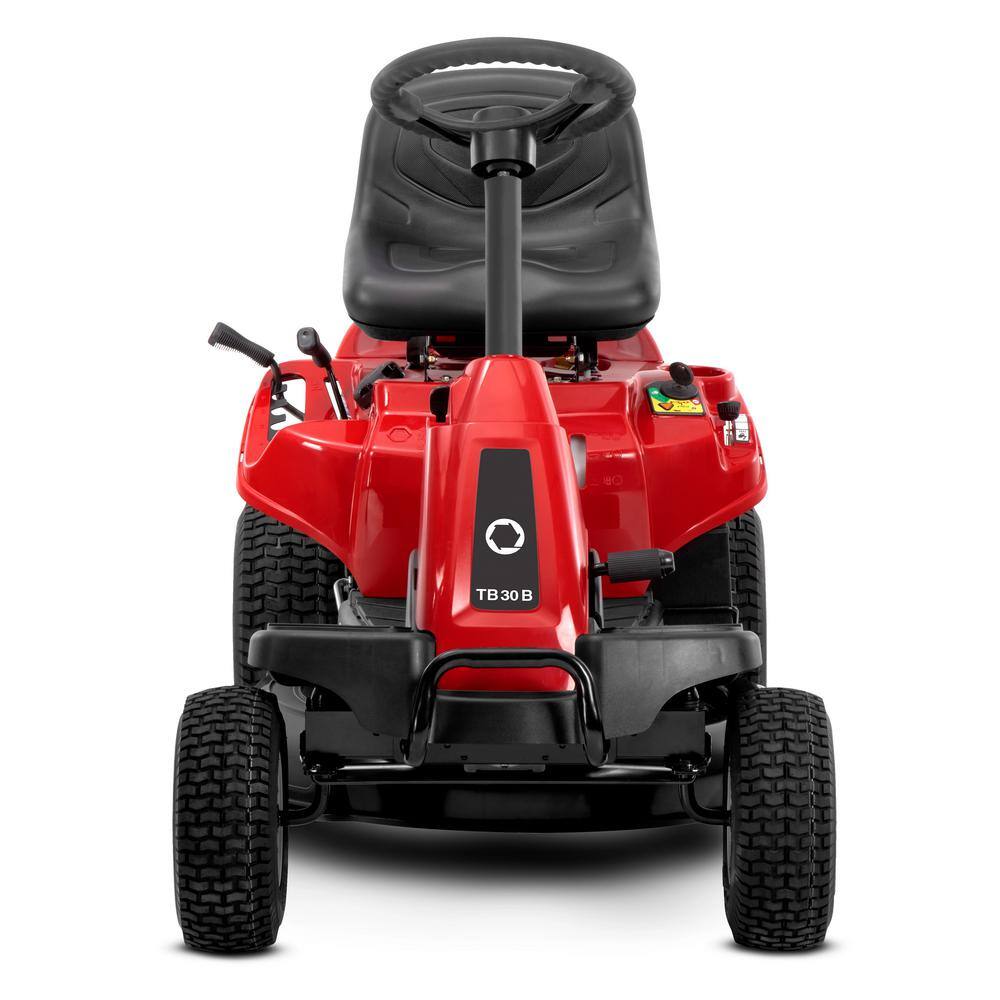 Troy-Bilt 30 in. 10.5 HP Briggs and Stratton Engine 6-Speed Manual Drive Gas Rear Engine Riding Mower with Mulch Kit Included TB30B