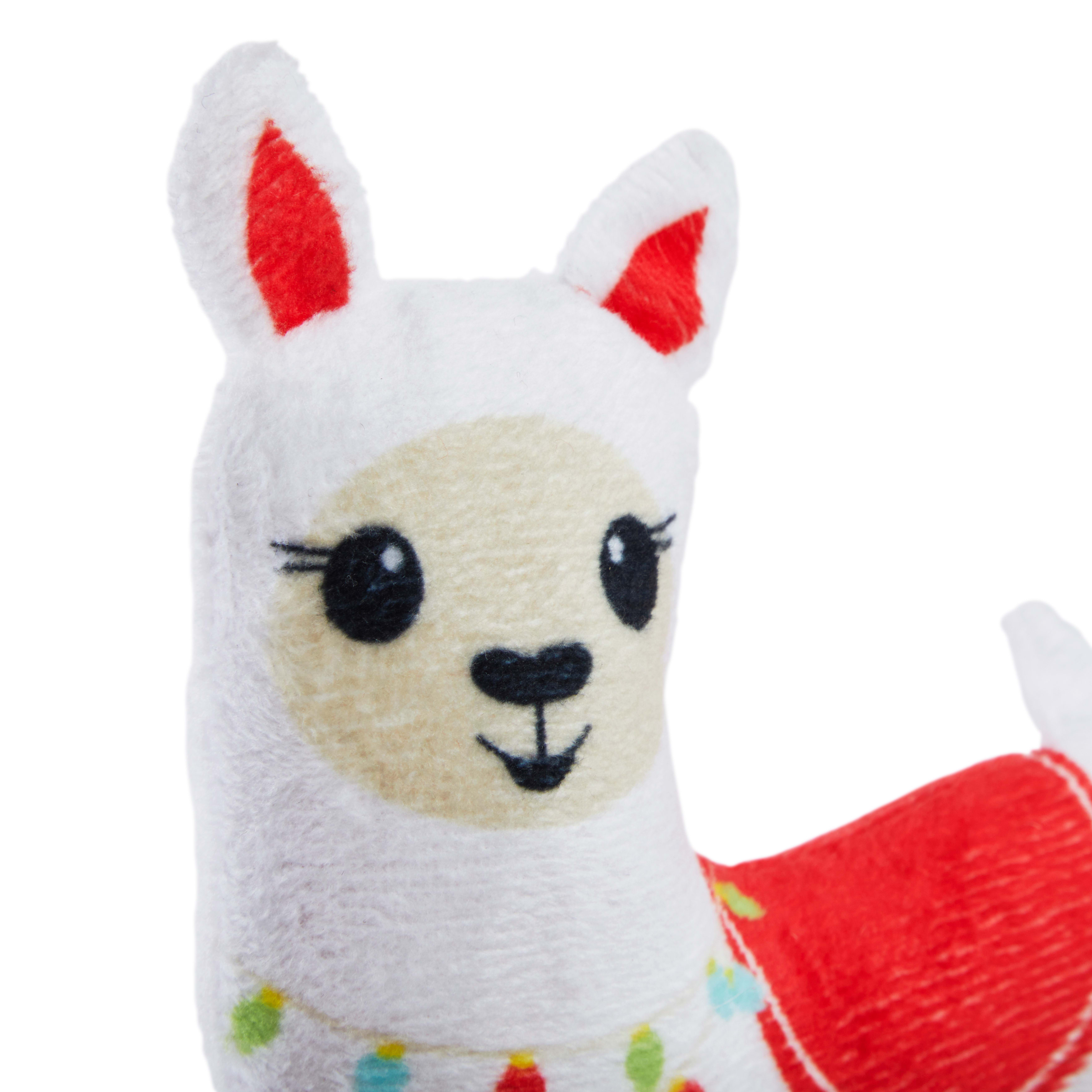 More and Merrier Plush Llama Dog Toy， X-Small