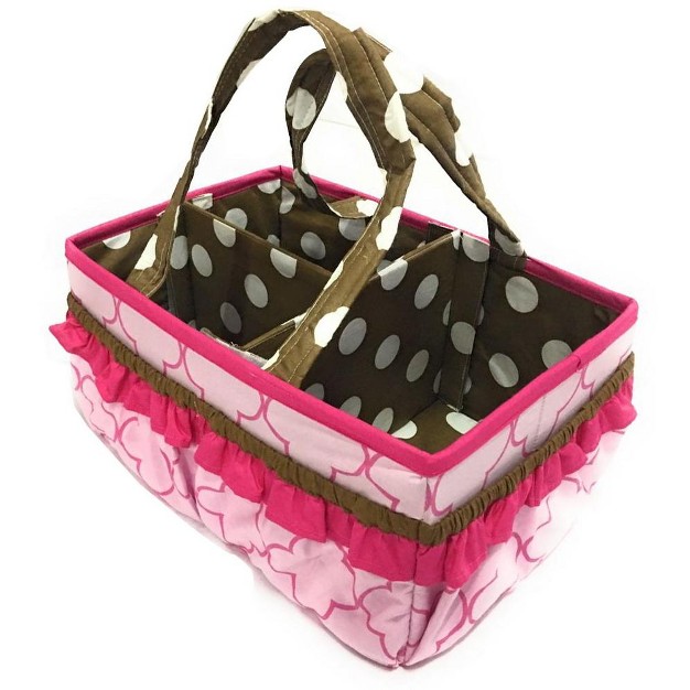 Bacati Butterflies Pink choc Storage Caddy