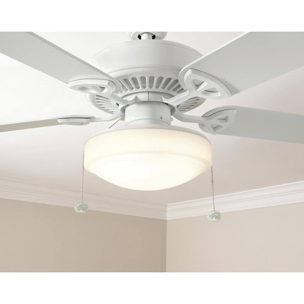 Hampton Bay 11 in. Warm and Bright White Light Universal LED Ceiling Fan Light Kit 53701101