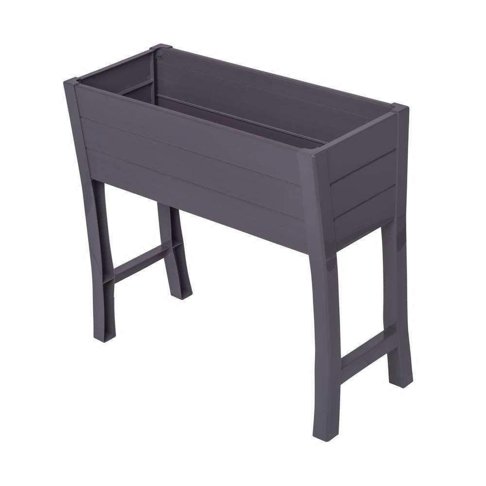 Nuvue Gray Vinyl Elevated Garden Box 26021