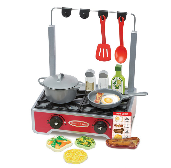 Melissa and Doug Deluxe Wooden Cooktop Set