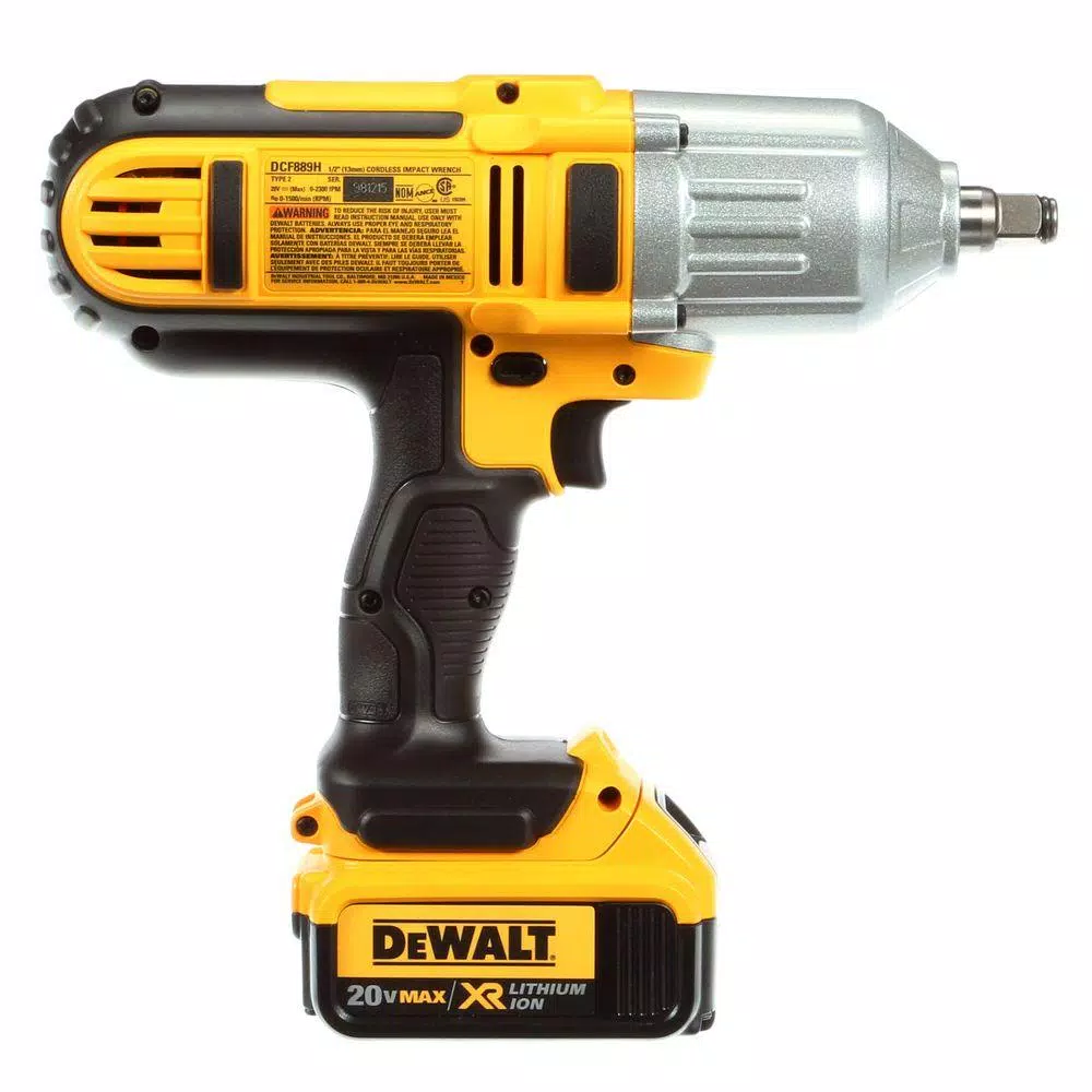 DEWALT 20-Volt MAX Cordless 1/2 in. High Torque Impact Wrench with Hog Ring and (2) 20-Volt 4.0Ah Batteries and#8211; XDC Depot