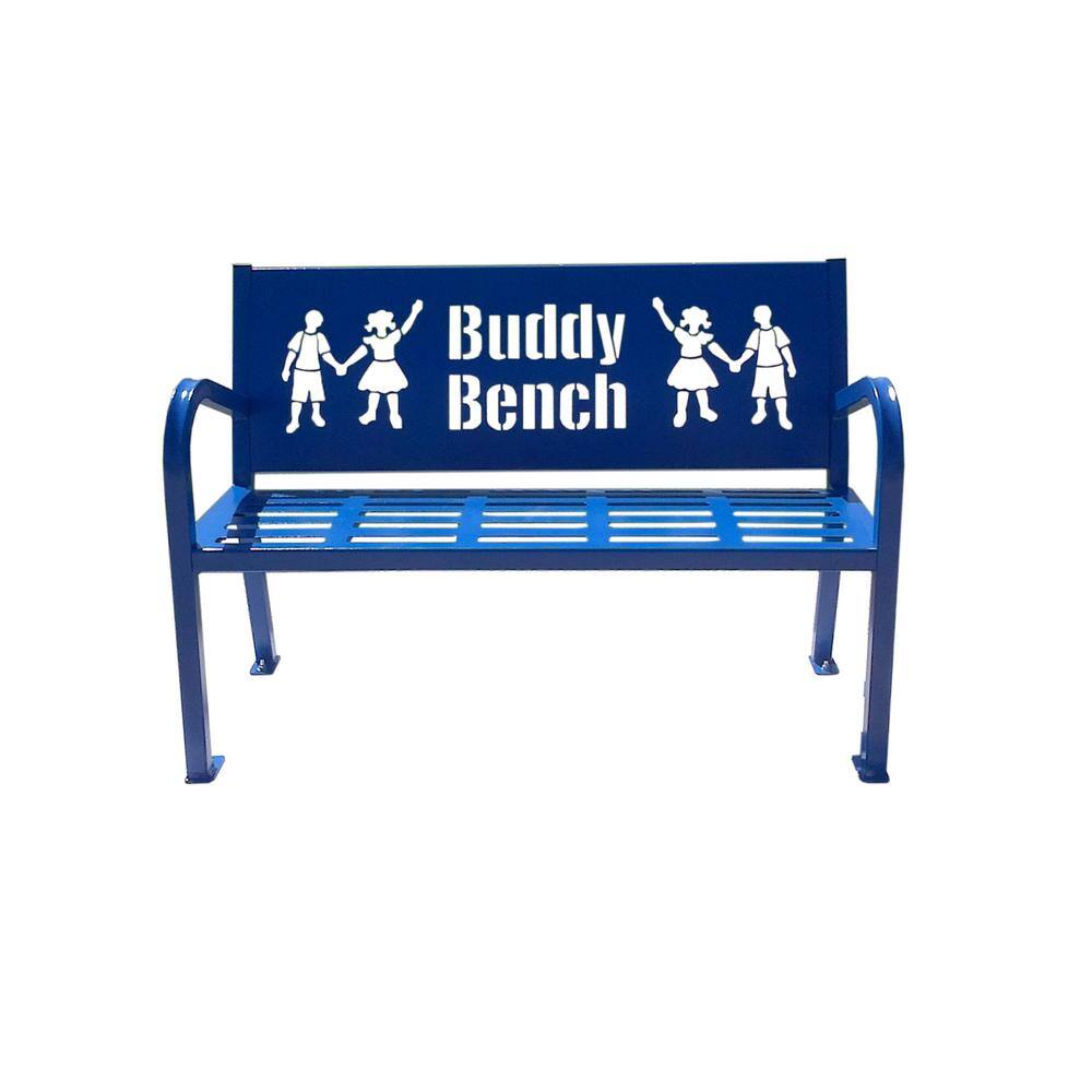 Paris 4 ft. Blue Buddy Bench 460-343-8002