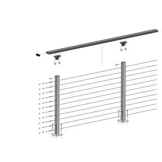 CityPost 20 ft. Deck Cable Railing Grey CP-20-G-D