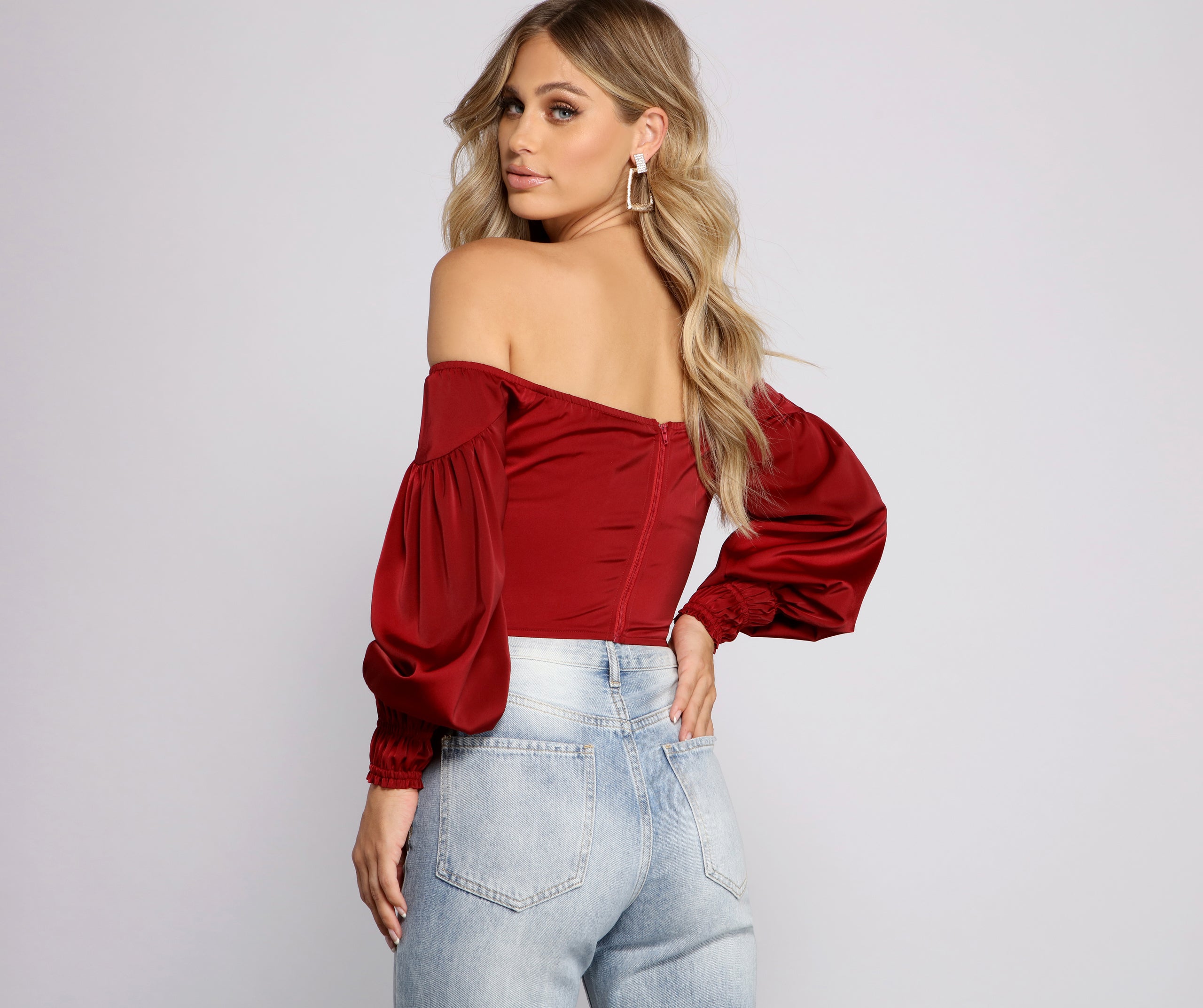 Chic Off The Shoulder Corset Top