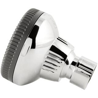 Glacier Bay 1-Spray 1.4 in. Single Wall Mount Fixed Shower Head in Chrome 8475100HC