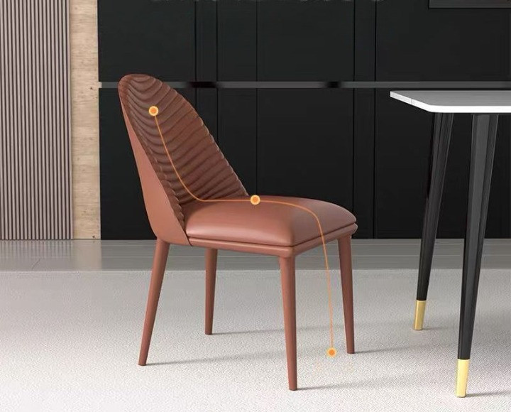 Nordic Design Leisure Backrest Dining Chair   Contemporary   Dining Chairs   by Miron Demid LLC  Houzz