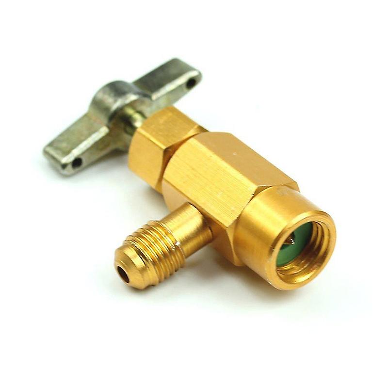 Born Pretty Alloy 1/4 Sae Thread Adapter R-134a Refrigerant Can Bottle Tap Opener Valve Tool Auto Car Accessories Car Styling