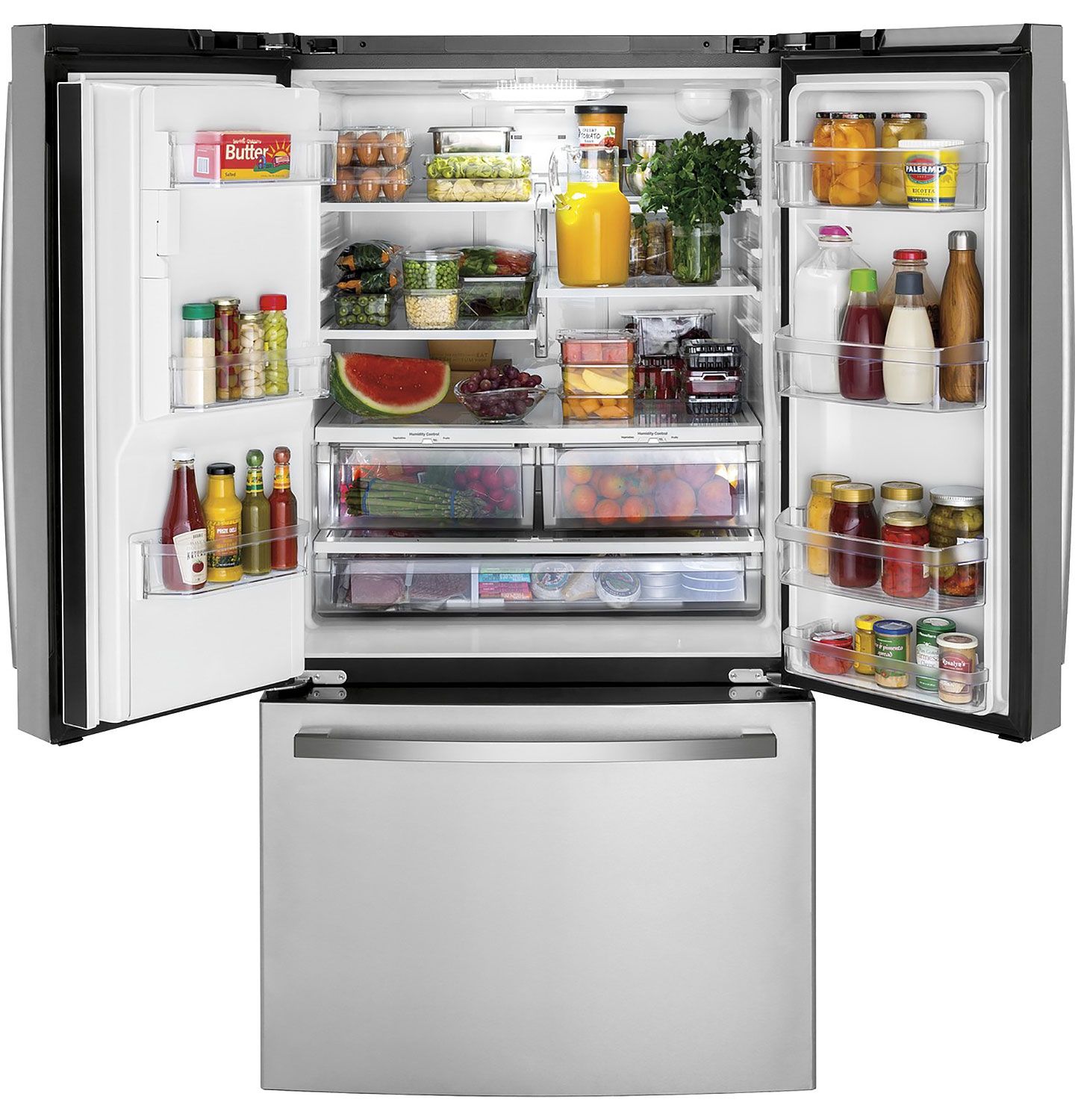 GE ADA ENERGY STAR 25.6 Cu. Ft. Fingerprint Resistant Stainless Steel French-Door Refrigerator