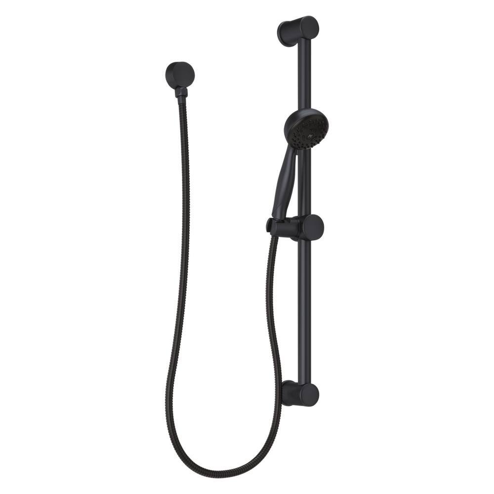 Pfister 3-Spray Hand Shower with Wall Bar in Matte Black LG16-300B