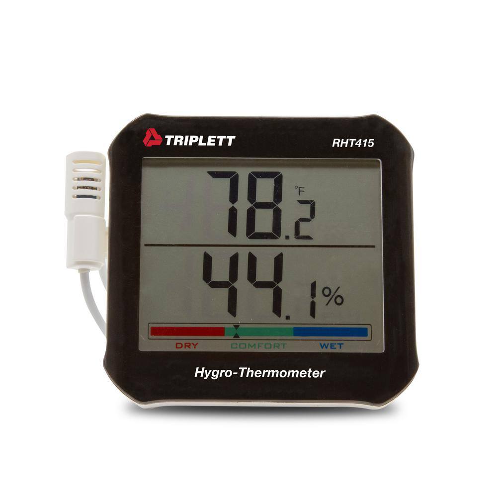 TRIPLETT Hygro-Thermometer with Remote Probe and Cert. of Traceability to NIST RHT415-NIST