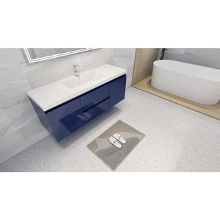 Moreno Bath Bohemia 59 in. W Bath Vanity in High Gloss Night Blue with Reinforced Acrylic Vanity Top in White with White Basin MOB60S-NB