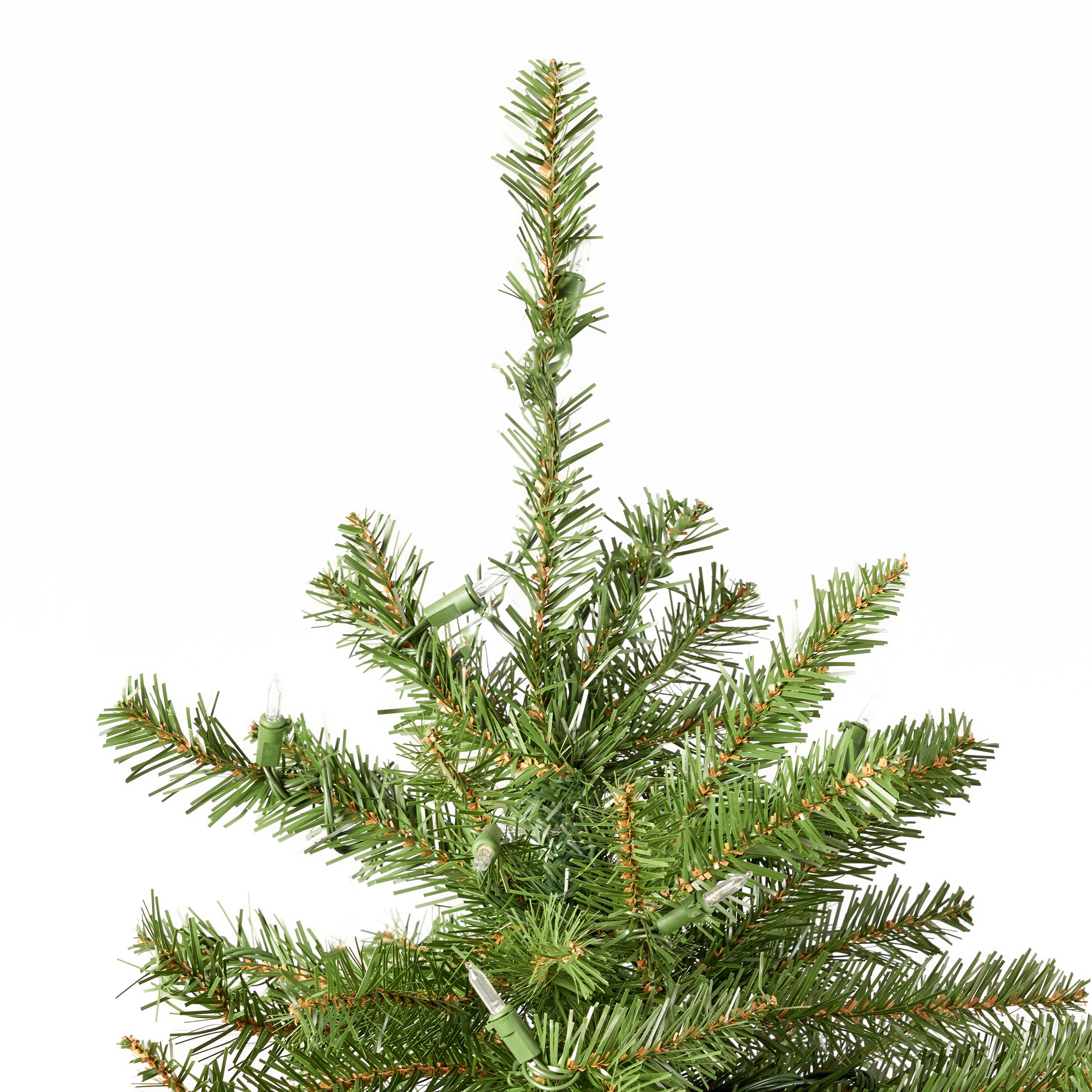 9-foot Fraser Fir Pre-Lit Clear LED Hinged Artificial Christmas Tree