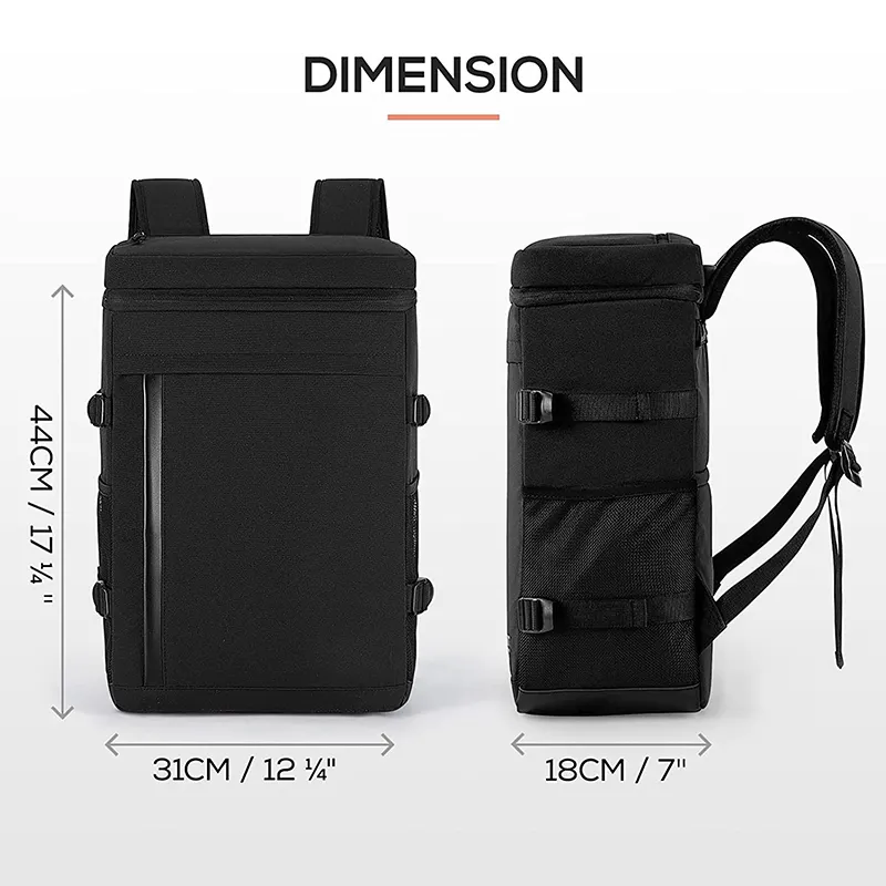 Insulated Backpack Cooler Lunch Bags Outdoor Camping Eat Thermal Food Delivery Bag