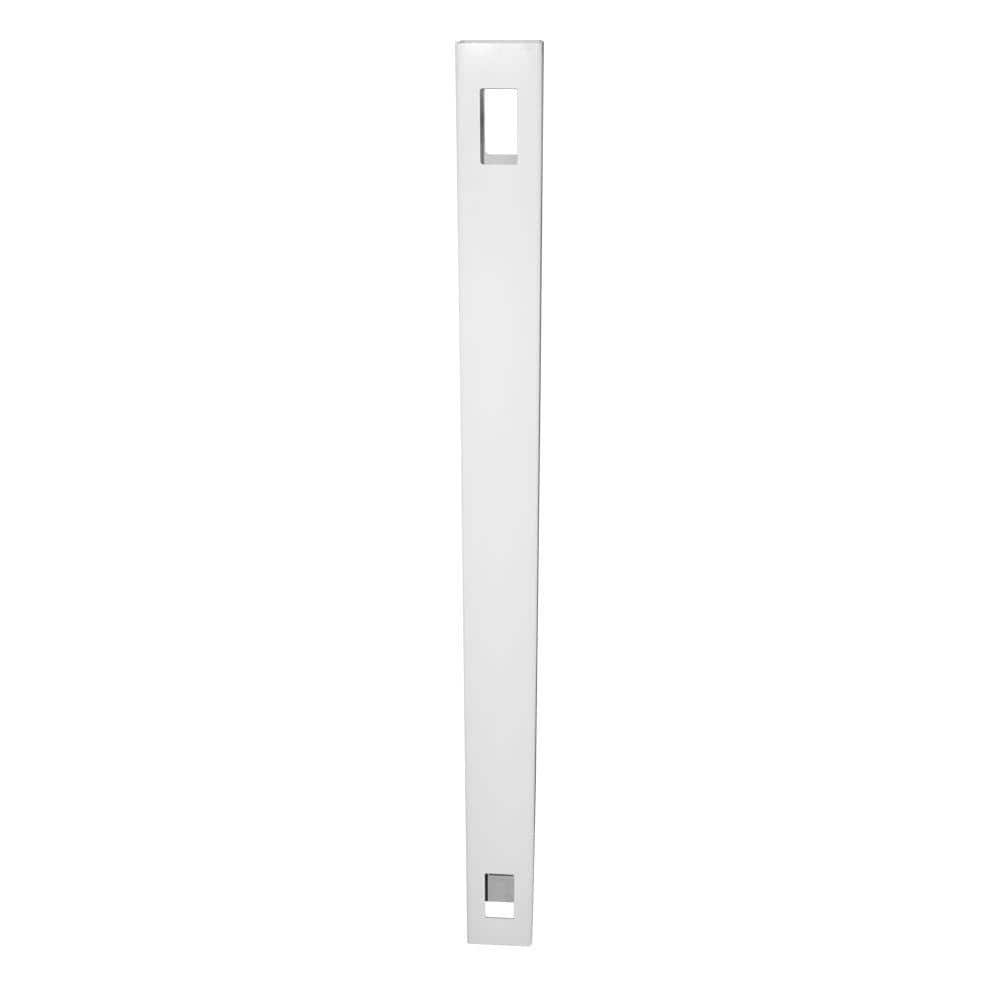 Weatherables 5 in. x 5 in. x 8.75 ft. White Vinyl Fence Line Post LWPT-LINE-5X105