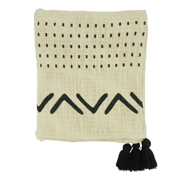 Saro Lifestyle Tufted Design Throw Blanket