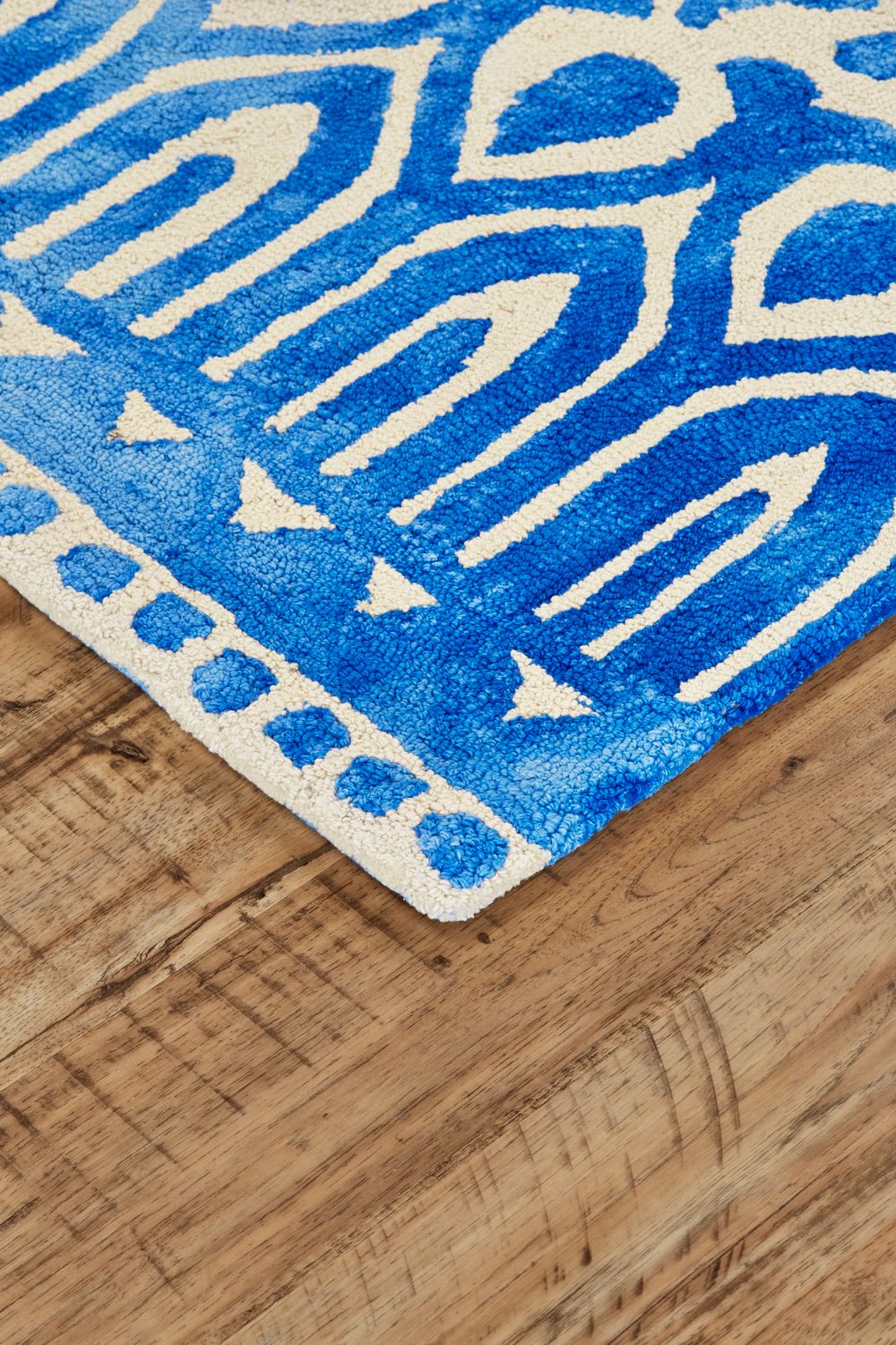 Pearline Ibiza Blue and Ivory Rug by BD Fine