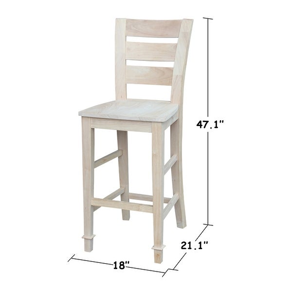 International Concepts Unfinished Tuscany Stool