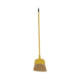 Boardwalk 53 in. Handle Poly Bristle Angle Broom in Yellow (12Carton) BWK932M