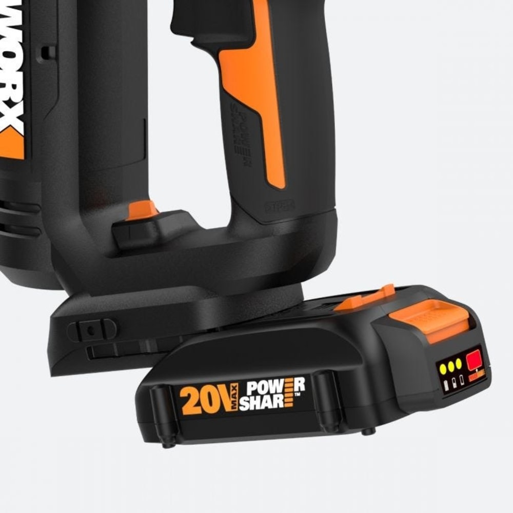 Worx 20V Power Share Cordless 18 Gauge 2 in 1 Nail and Staple Gun Kit ;