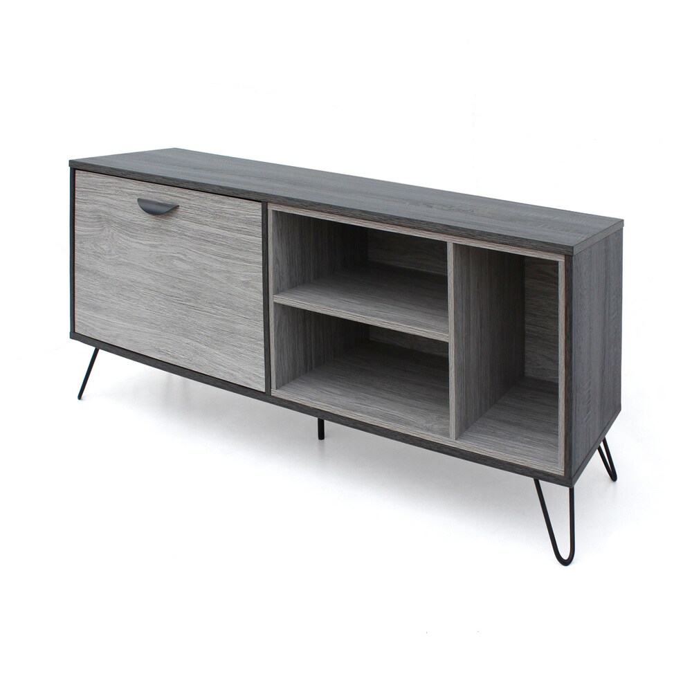 Houlihan Mid Century Modern Two Toned TV Stand with Hairpin Legs by Christopher Knight Home