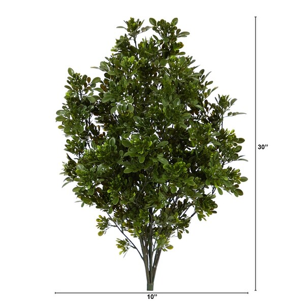 2.5' Tea Leaf Artificial Plant UV Resistant (Indoor/Outdoor)