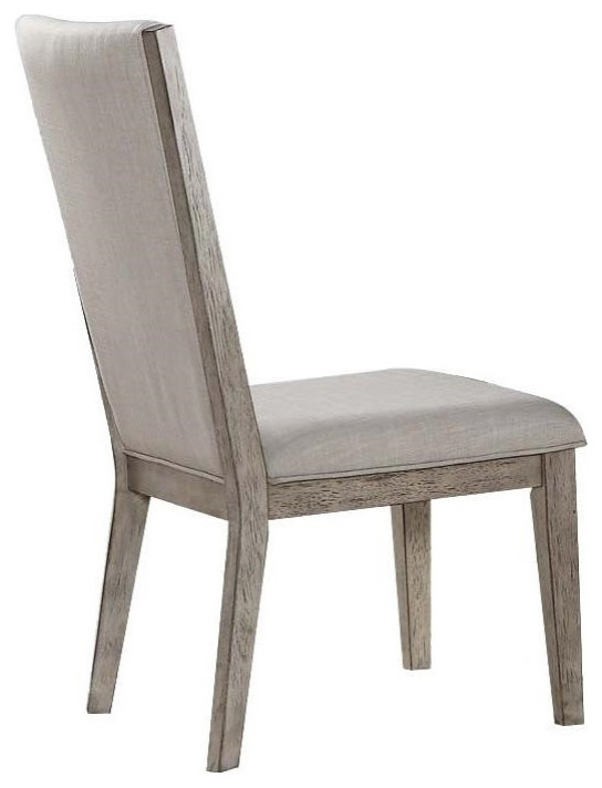 Acme Rocky Side Chair in Gray Oak  Set of 2   Farmhouse   Dining Chairs   by GwG Outlet  Houzz