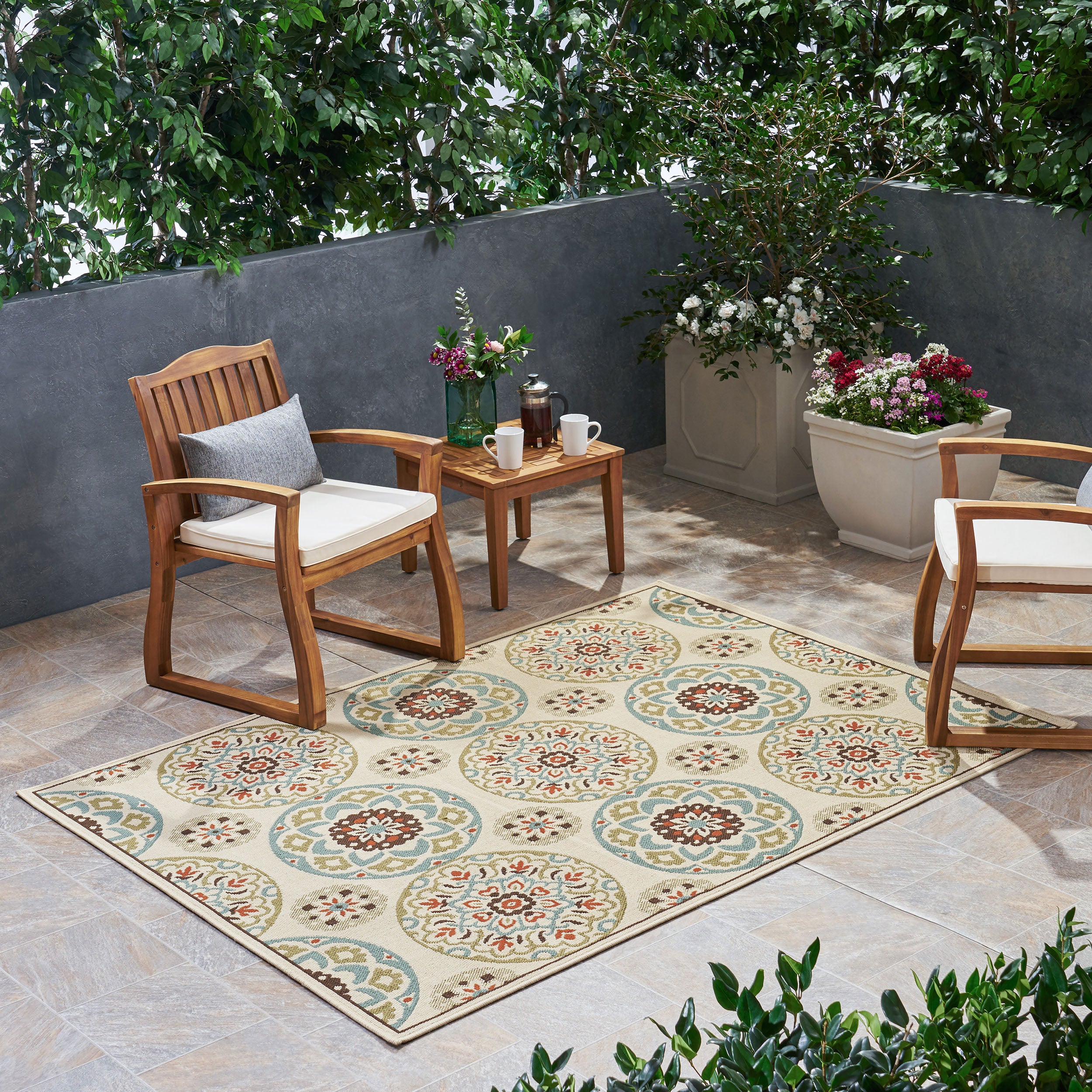 Harding Outdoor Medallion Area Rug