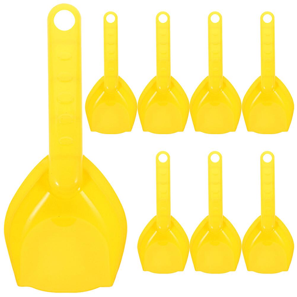 8pcs Beach Sand Shovels Plastic Beach Spade Scoops Beach Sand Toys Sandbox Digging Spade Toys