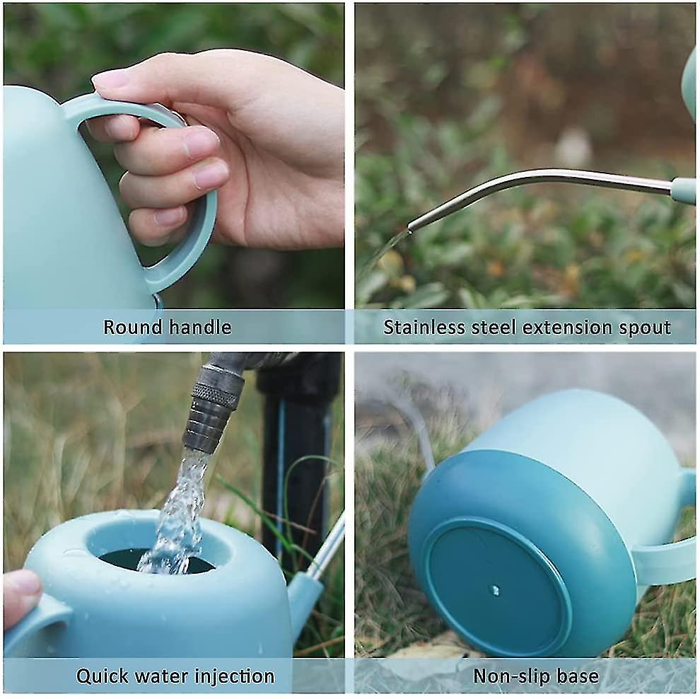 1l Plant Watering Can， Plastic Watering Can， Lightweight Watering Can With Long Mouth