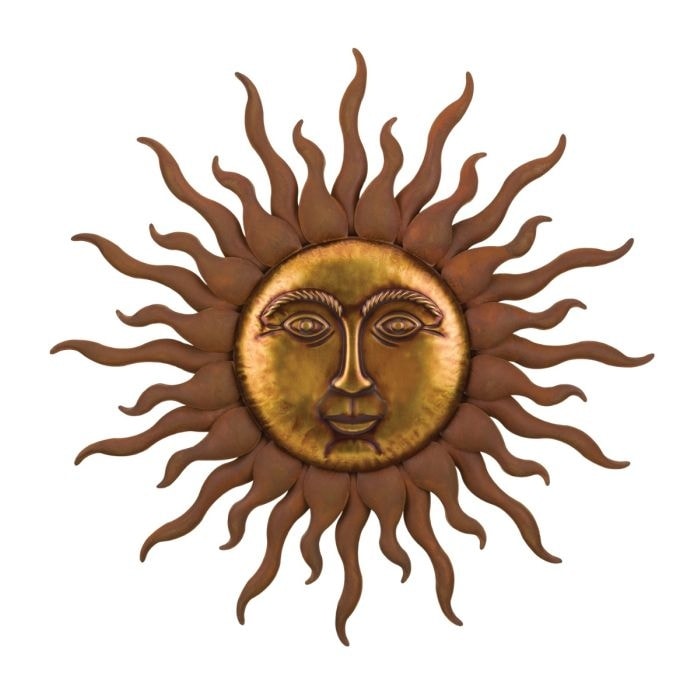 Copper Sun Wall Decor 32\