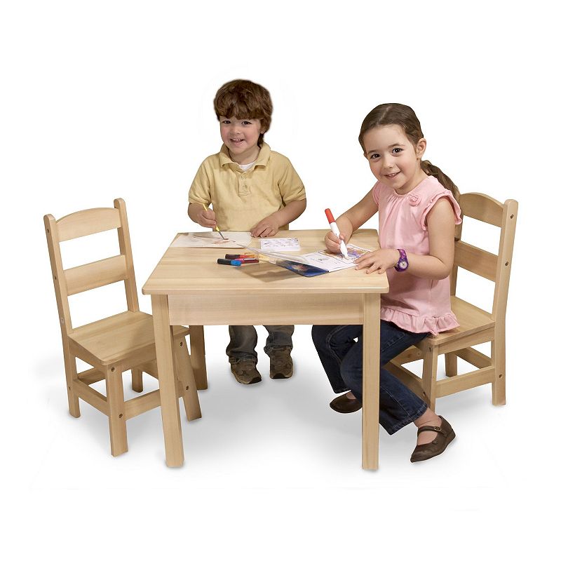 Melissa and Doug Wooden Table and Chairs Set