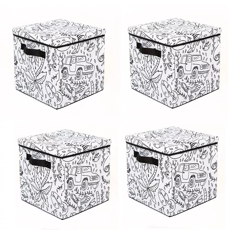 Saddle River Under the Sea Storage Cubes 4-pk