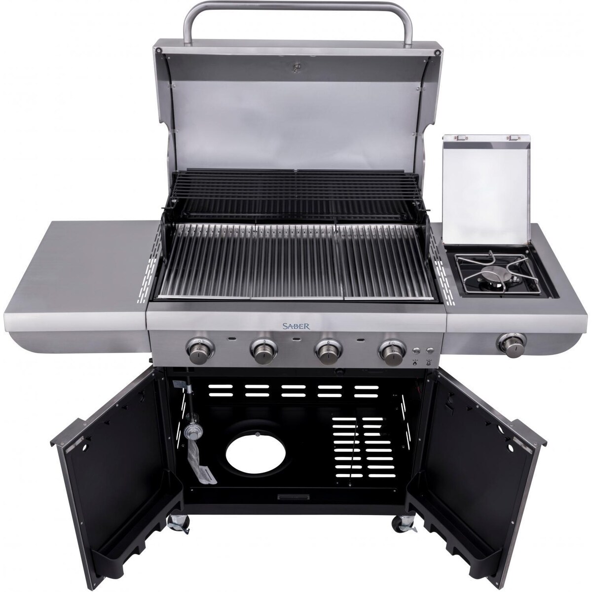 Saber Select 4-Burner 30-Inch Infrared Propane Gas Grill With Side Burner