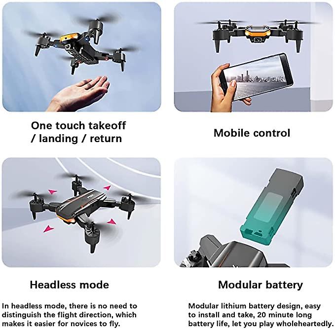 4k Drone With Camerawith Uhd Camera， 50x Zoom Professional Foldable Mini Drone With Camerafor Kids and Adult， Rc Quadcopter， Active Obstacle Avoidance，