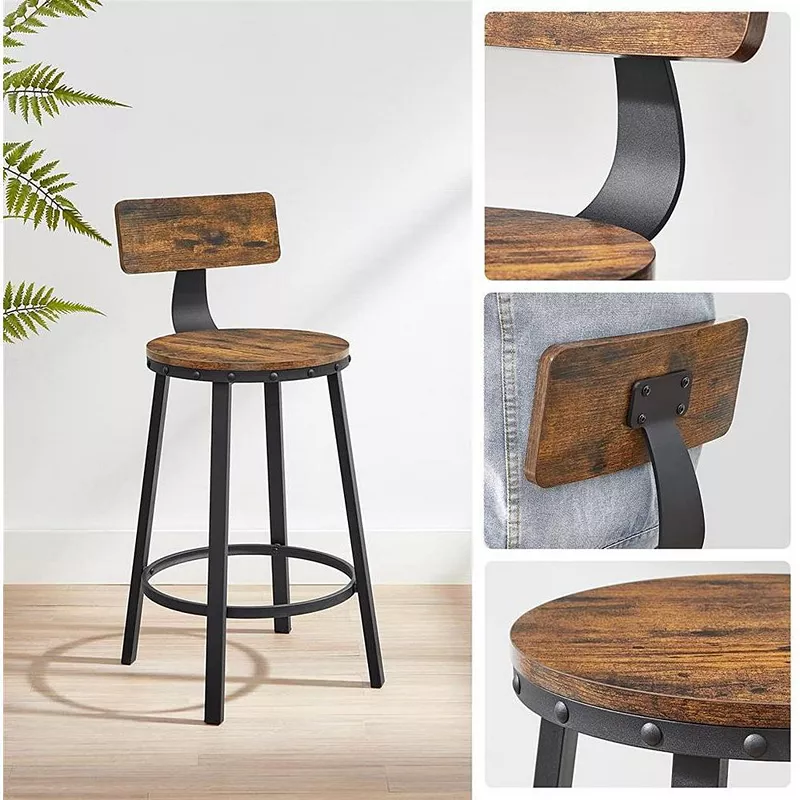 BreeBe Kitchen Stools with Backrest