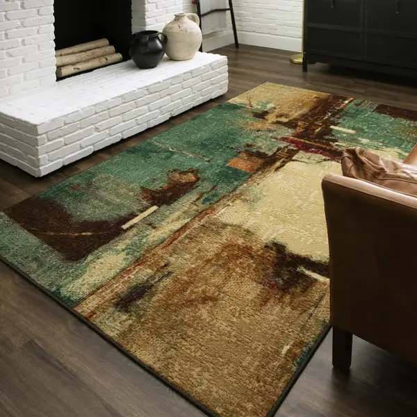 Mohawk Home Aqua Fusion Area Rug