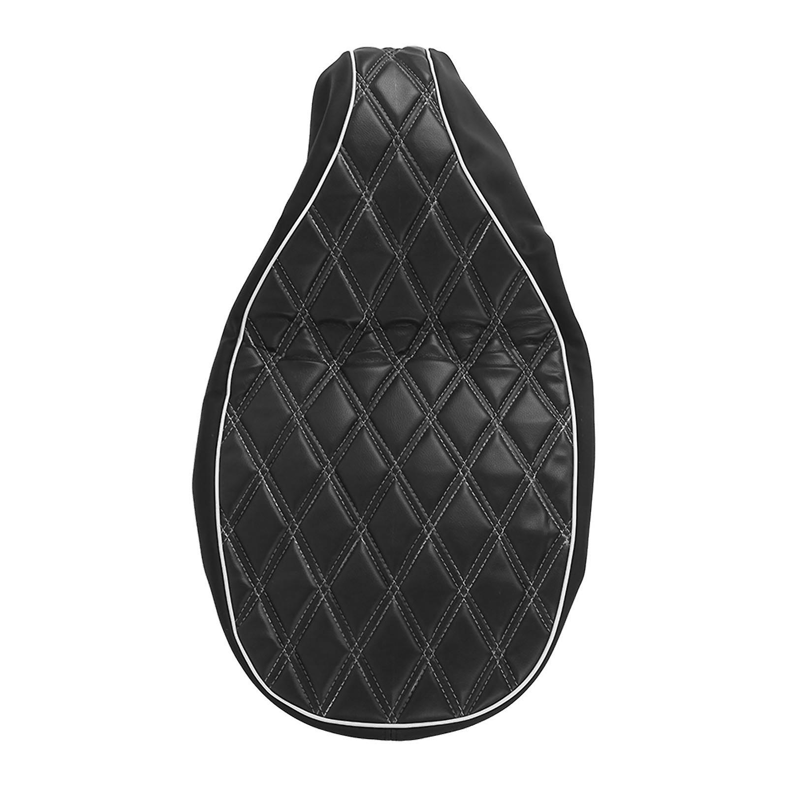 Saddle Leather Cover Replacement For Vespa 125/150 Sprint Fast Ts Super Vbb Vba Vnb Gtr Glblack