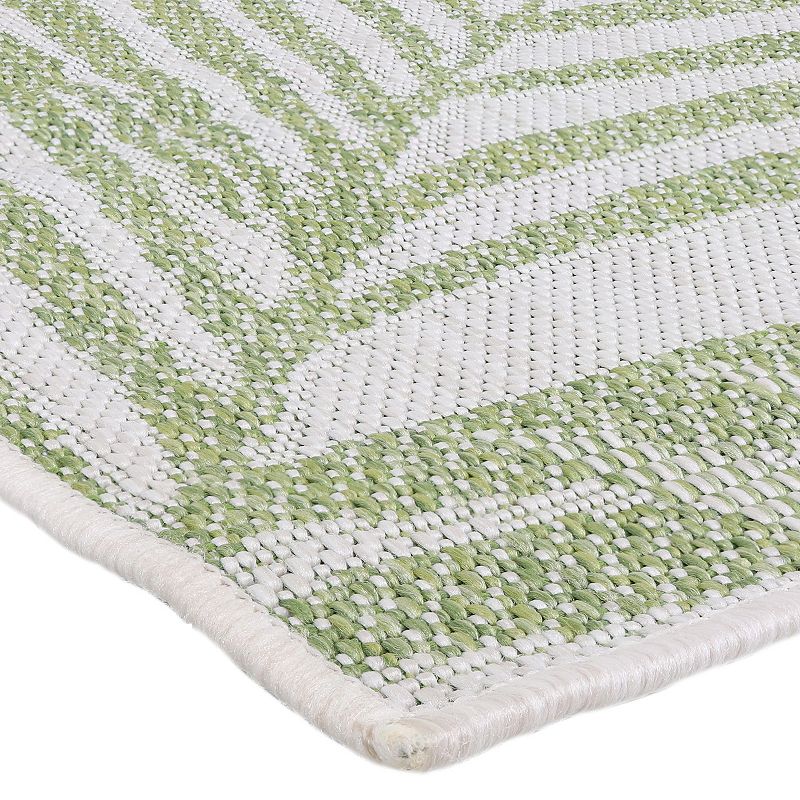 Sunnydaze Tropical Illusions Outdoor Area Rug - Verdant - 5 ft x 7 ft