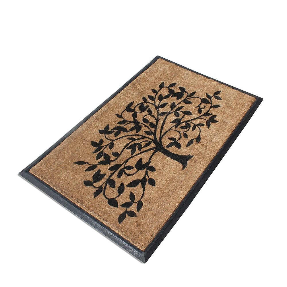 A1HC Natural Coir   Rubber Door Mat  30x48  Thick Durable Doormats for Outdoor Entrance