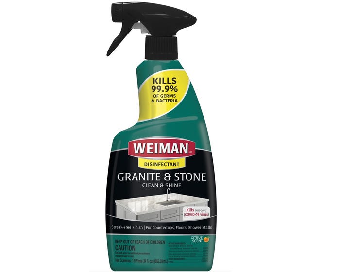 Weiman Granite  Stone Cleaner， 24 oz. Spray Bottle - 109