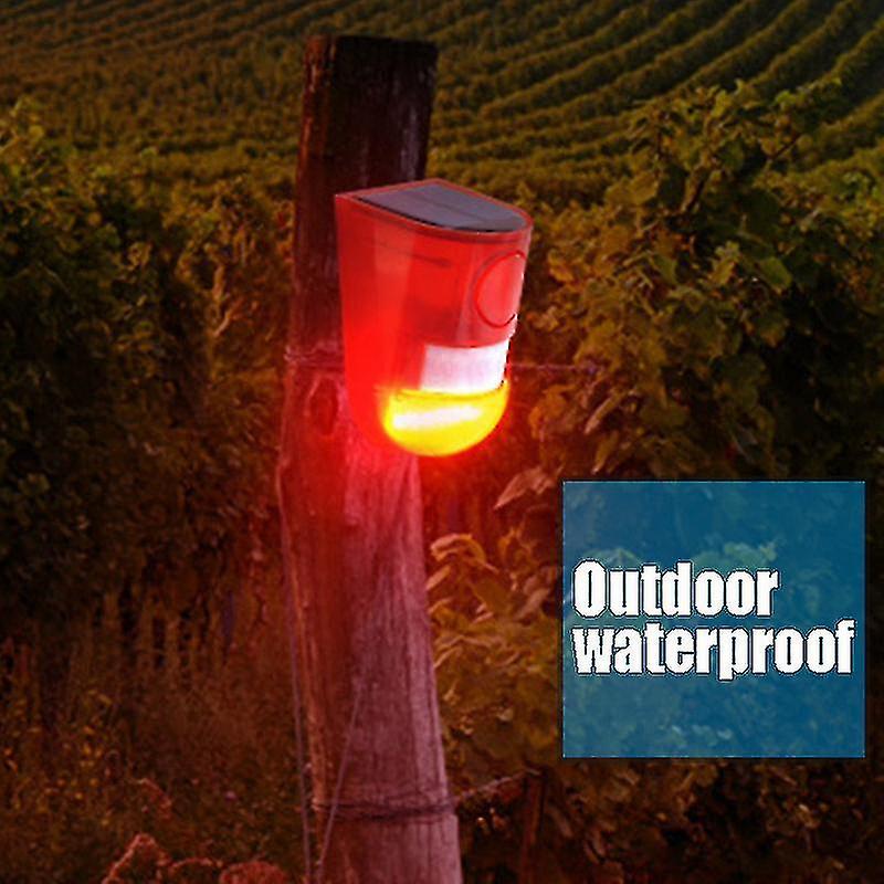 Solaralarmlightwirelessip65waterproofmotionsensoroutdoorsecurityalarm