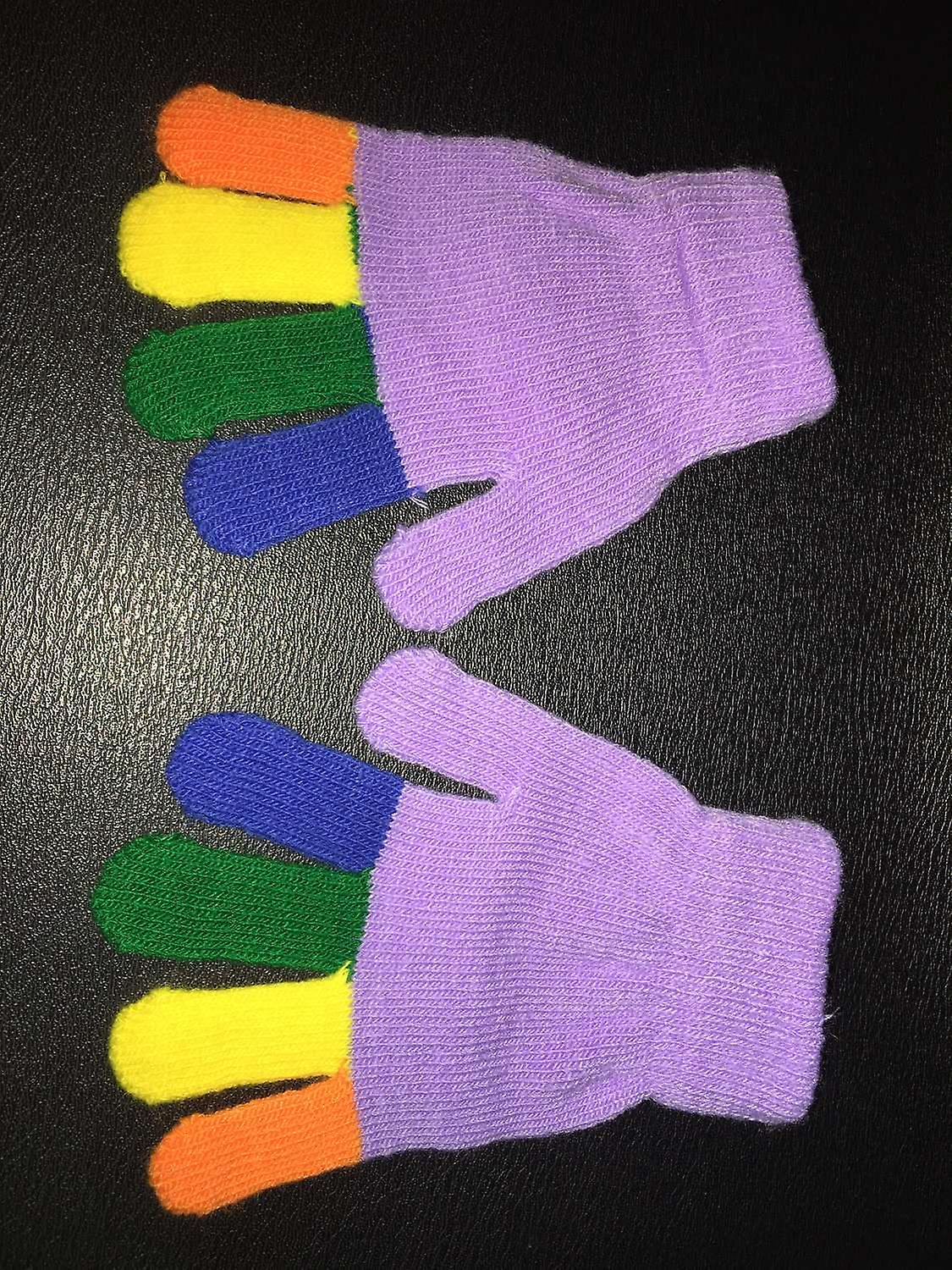 4-Pack 2i1 Finger Mittens + Fingerless Mittens Soy Luna Rainbow Glitter One Size