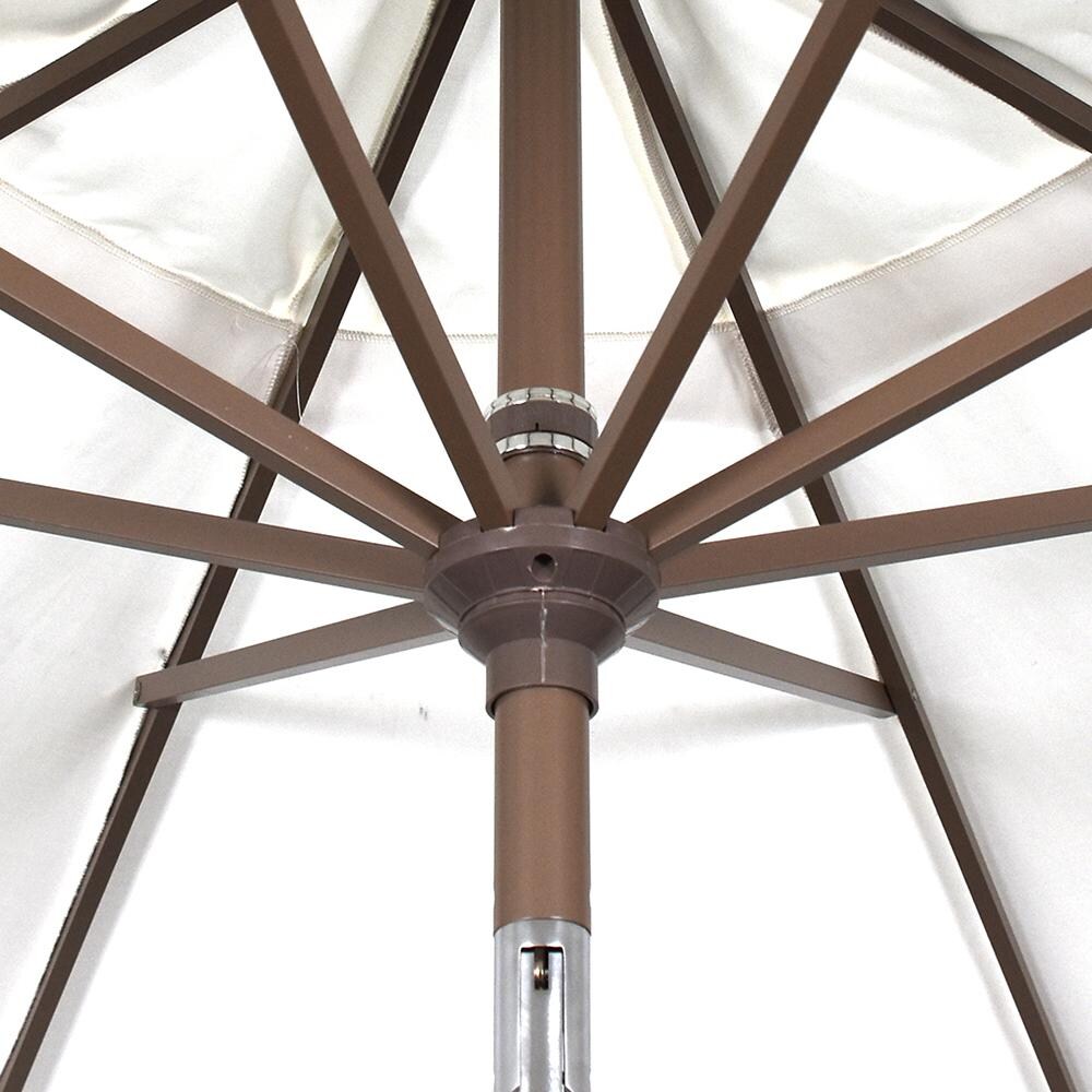 California Umbrella 11 Ft. Octagonal Aluminum Auto Tilt Patio Umbrella W/ Crank Lift and Aluminum Ribs