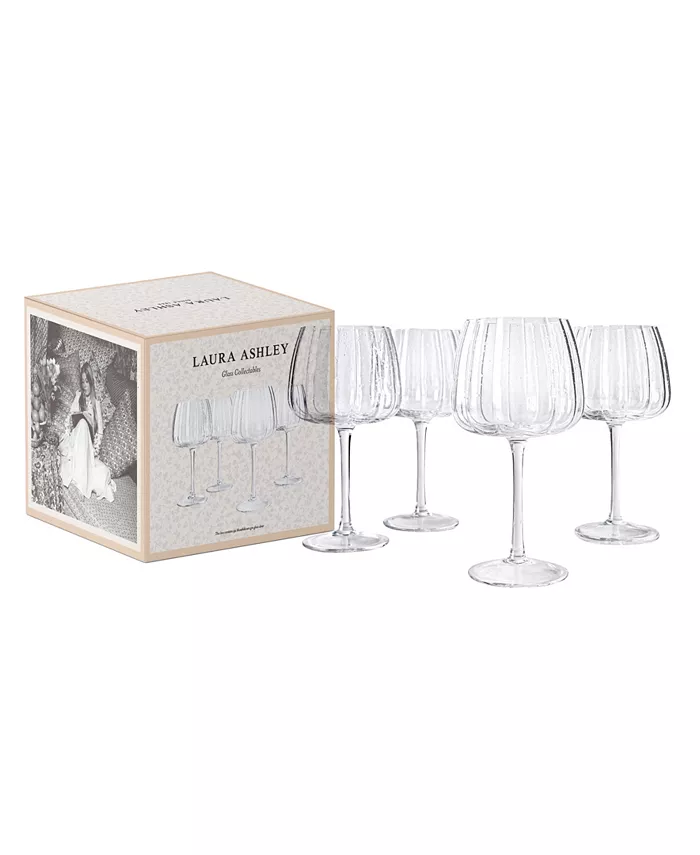 Laura Ashley Balloon Glasses Set of 4