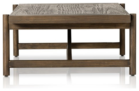 Vincente Coffee Table Sienna Brown Pine   Transitional   Coffee Tables   by Rustic Home Furniture Deco  Houzz